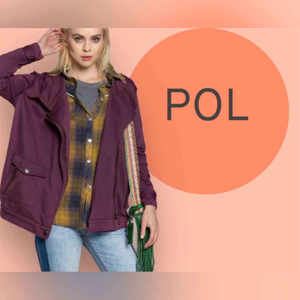 ⭐️HP✨🍁NWT POL Burgundy Jacket 🍁🍂